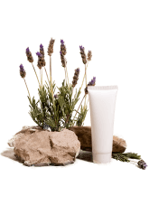 Plants and essential skincare product tube